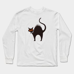 halloween cat Long Sleeve T-Shirt